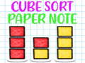 Jogo Nota de papel de classificação de cubo  online