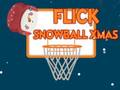 Jogo Flick Snowball Natal  online