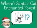 Jogo Onde está o gato do Papai Noel na floresta encantada  online