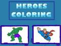 Jogo Coloração de heróis  online