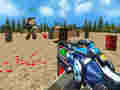Jogo Multijogador de tiro divertido de paintball  online