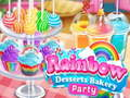 Jogo Festa de padaria de sobremesas arco-íris  online