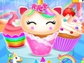 Jogo Design de Culinária de Cupcake de Sereia Unicórnio  online