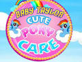 Jogo Baby Taylor Cuidados com Pônei Fofo  online
