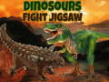 Jogo Jigsaw de luta de dinossauros  online