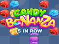 Jogo Candy Bonanza 5 em linha  online