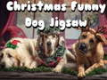 Jogo Quebra-cabeça engraçado de cachorro de Natal  online