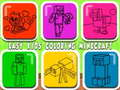 Jogo Crianças fáceis de colorir Minecraft  online