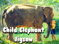 Jogo Quebra-cabeça criança elefante  online