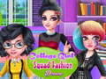 Jogo Vestimenta de moda de esquadrão de garotas universitárias  online