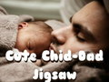Jogo Quebra-cabeça bonito pai-criança  online