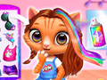 Jogo Salão de cabeleireiro de gatinhos  online