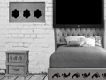 Jogo Fuga de casa em preto e branco  online