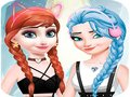 Jogo Elsa e Anna vestem maquiagem  online