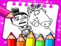Jogo Livro para colorir imprimível Meu Malvado Favorito  online