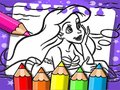 Jogo Livro de colorir ariel a sereia  online
