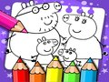 Jogo Livro de Colorir Peppa Pig  online