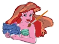 Jogo 4Gameground Little Mermaid Coloring online