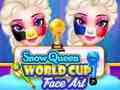 Jogo Arte do rosto da rainha da neve da copa do mundo  online