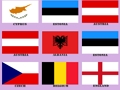 Jogo Treinamento da Memória. Bandeiras Europeias  online