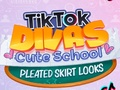 Jogo Looks com saia plissada escolar fofa do TikTok Divas  online