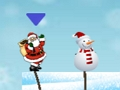 Jogo Salto do boneco de neve do papai noel  online