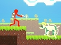 Jogo Stickman Vermelho vs Monster School 2  online