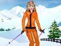 Jogo Barbie vestido de snowboard  online