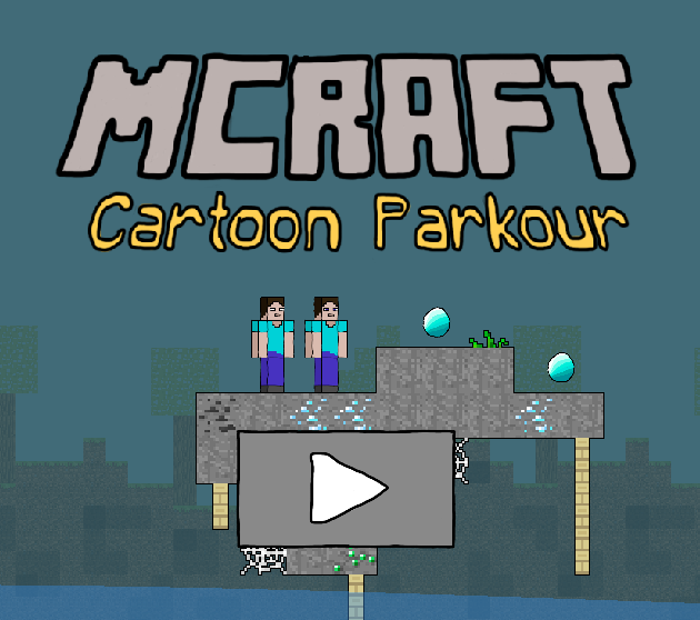 Jogo Mraft Cartoon Parkour online