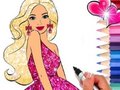 Jogo Livro de Colorir: Barbie  online
