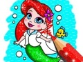 Jogo Livro de Colorir: Sereia  online