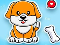 Jogo Livro de Colorir: Cachorro Fofo  online