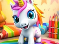 Jogo Livro de Colorir: Unicórnio  online