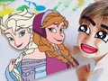 Jogo Livro de Colorir: Frozen  online