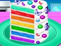 Jogo Fazer bolo de confete arco-íris  online