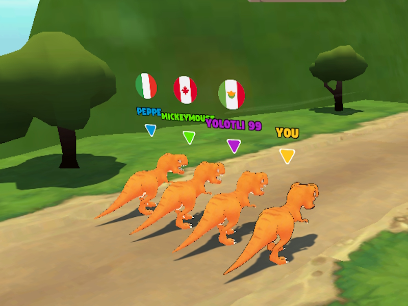 Jogo Dinosaur, trocando de dinossauros online