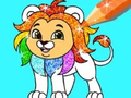 Jogo Livro de Colorir: Leão  online