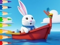 Jogo Livro de Colorir: Coelho Veleiro  online