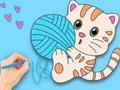 Jogo Livro de Colorir: Gato Fofo  online