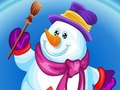 Jogo Vestir boneco de neve  online