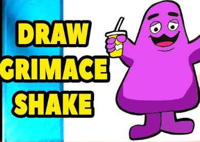 Jogo Grimace Shake: desenhar e apagar  online