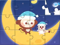 Jogo Quebra-cabeça: Macaco com Lua  online