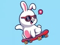 Jogo Livro para Colorir: Coelho Skate  online