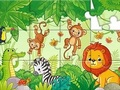 Jogo Quebra-cabeça: animais na selva  online