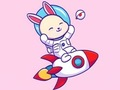 Jogo Livro para colorir: Coelho Astronauta  online