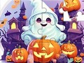 Jogo Quebra-cabeça: fantasma fofo de Halloween  online