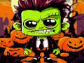 Jogo Quebra-cabeça de Halloween de Franky e Vampiro  online