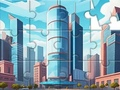 Jogo Quebra-cabeça: edifícios da cidade  online