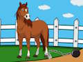 Jogo Fuga fofa de cavalo de fazenda  online
