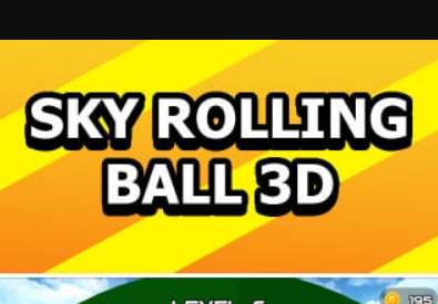 Jogo Sky Stunts rolando bola 3D  online